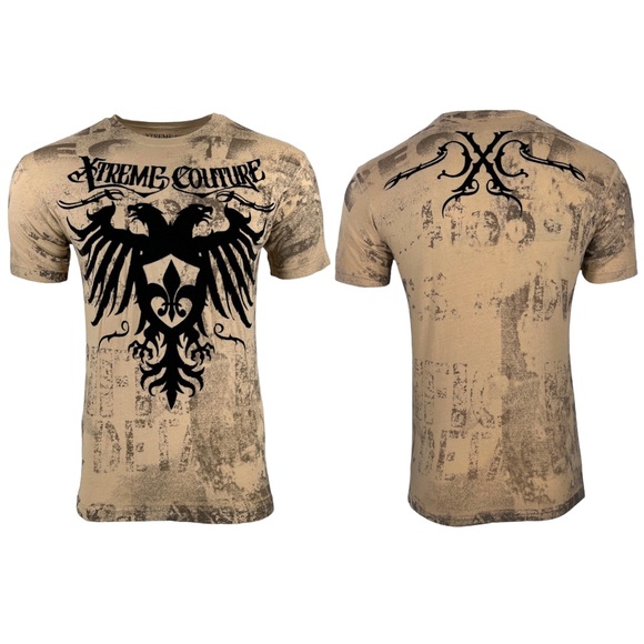 Xtreme Couture By Affliction Men's T-shirt Rain - Picture 3 of 8